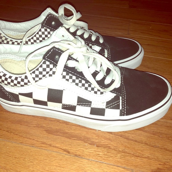 double checkered vans